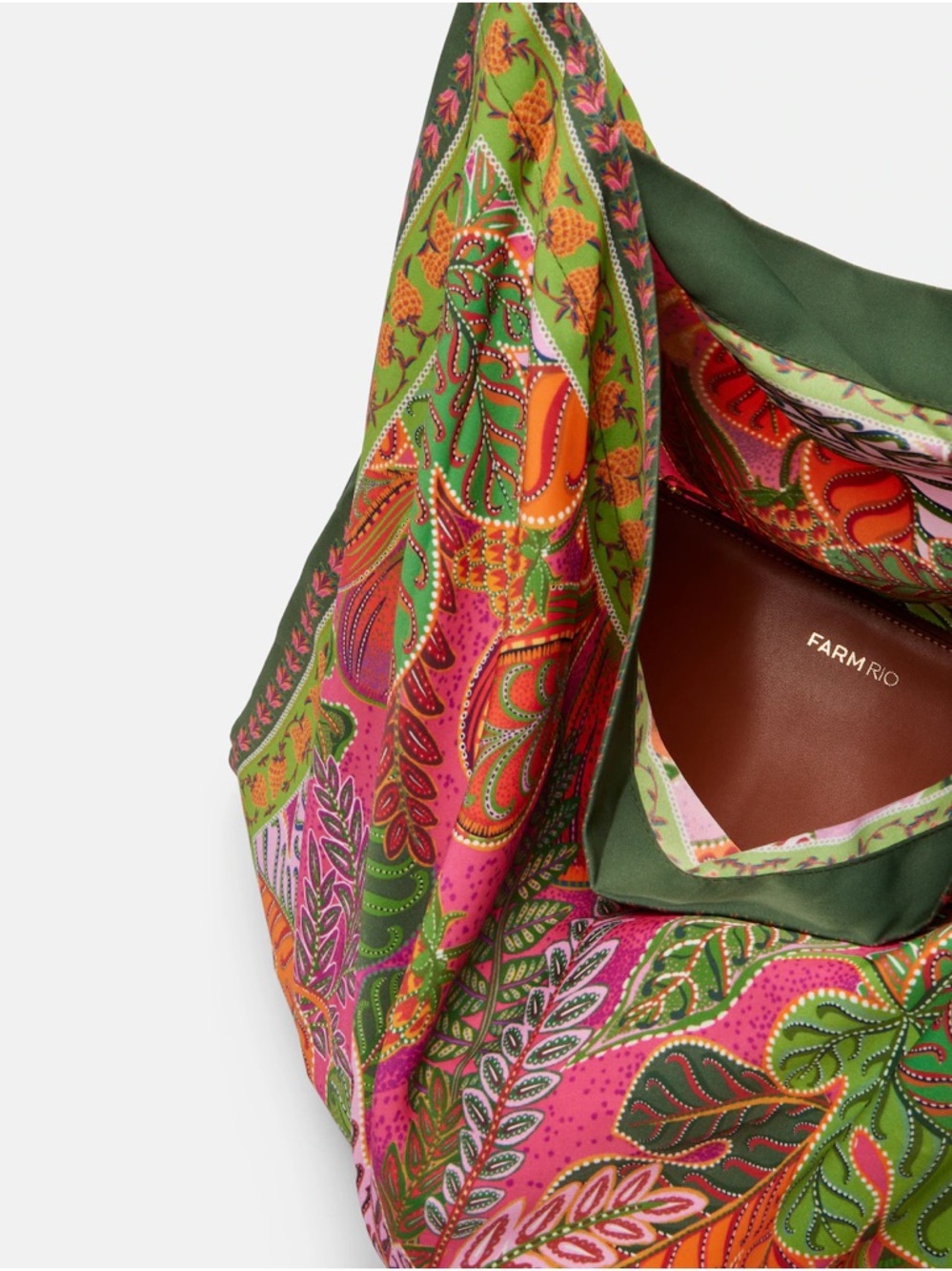 Scarf Tote Bag by Farm Rio - Picture 3 of 10